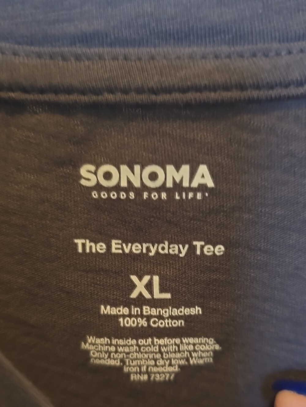 Sonoma Dark Gray Tee with White Logo Print - Picture 2 of 4